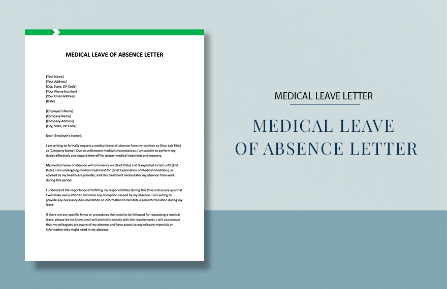 Medical Leave Of Absence Letter