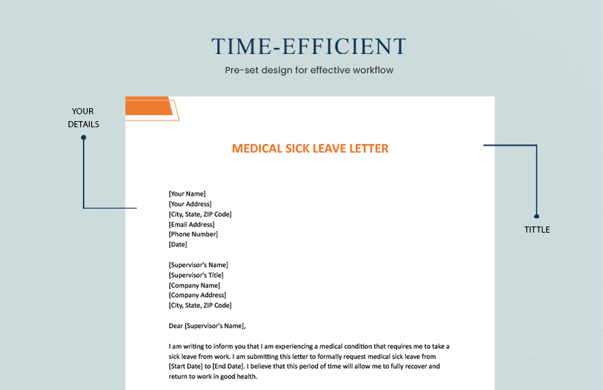 Medical Sick Leave Letter