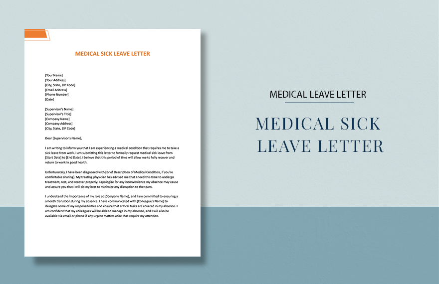 Medical Sick Leave Letter