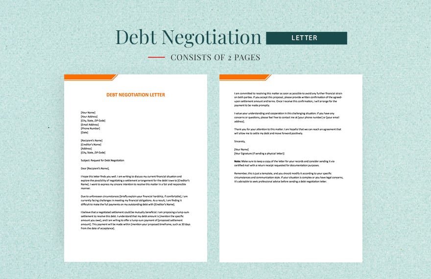 Debt Negotiation Letter