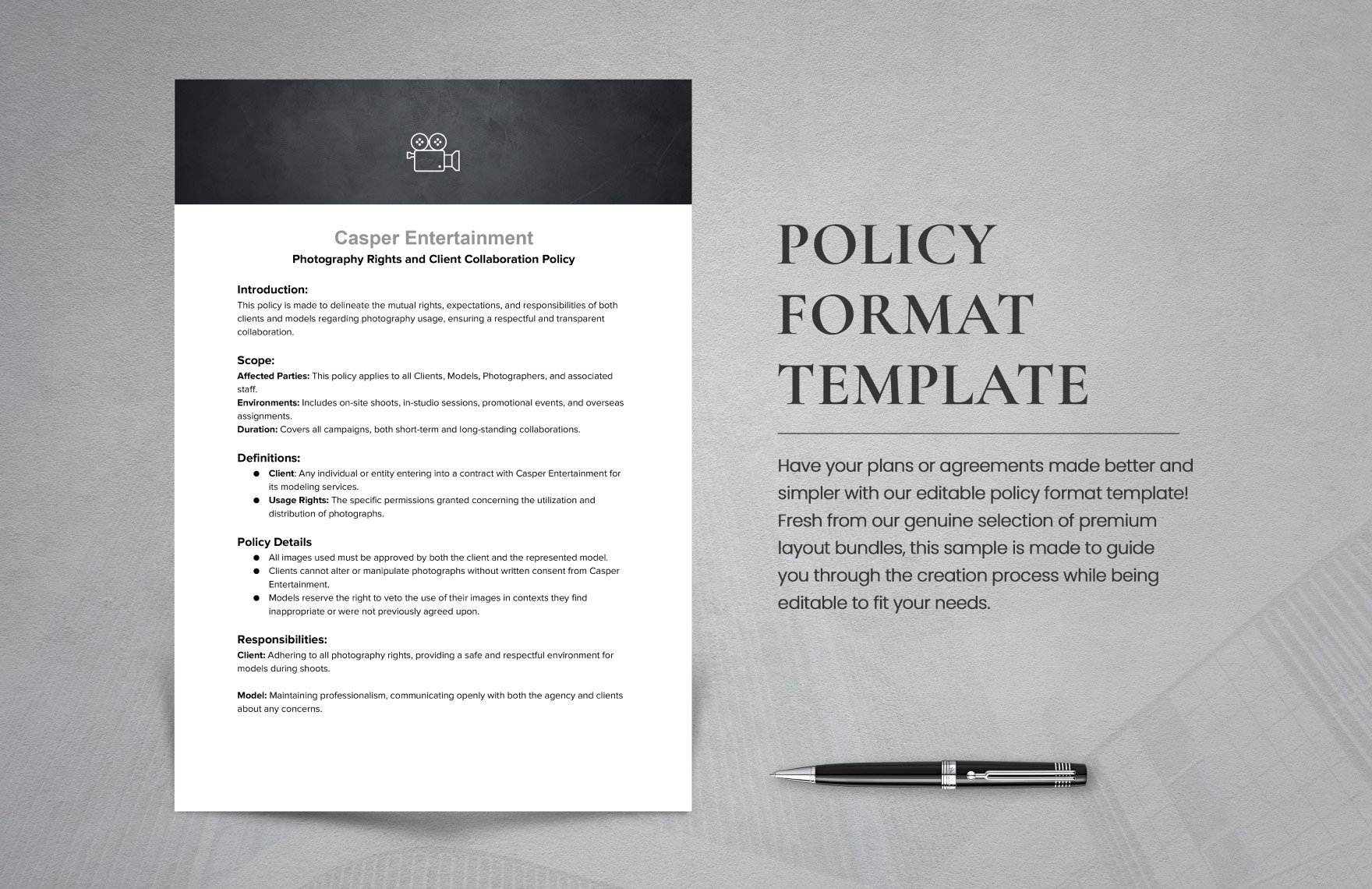 Policy Format Template