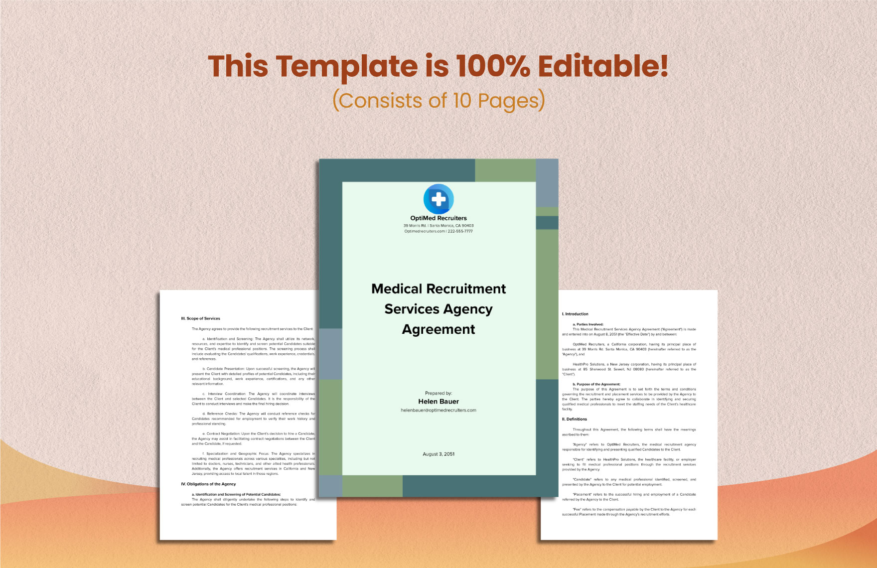 Medical Recruitment Services Agency Agreement
