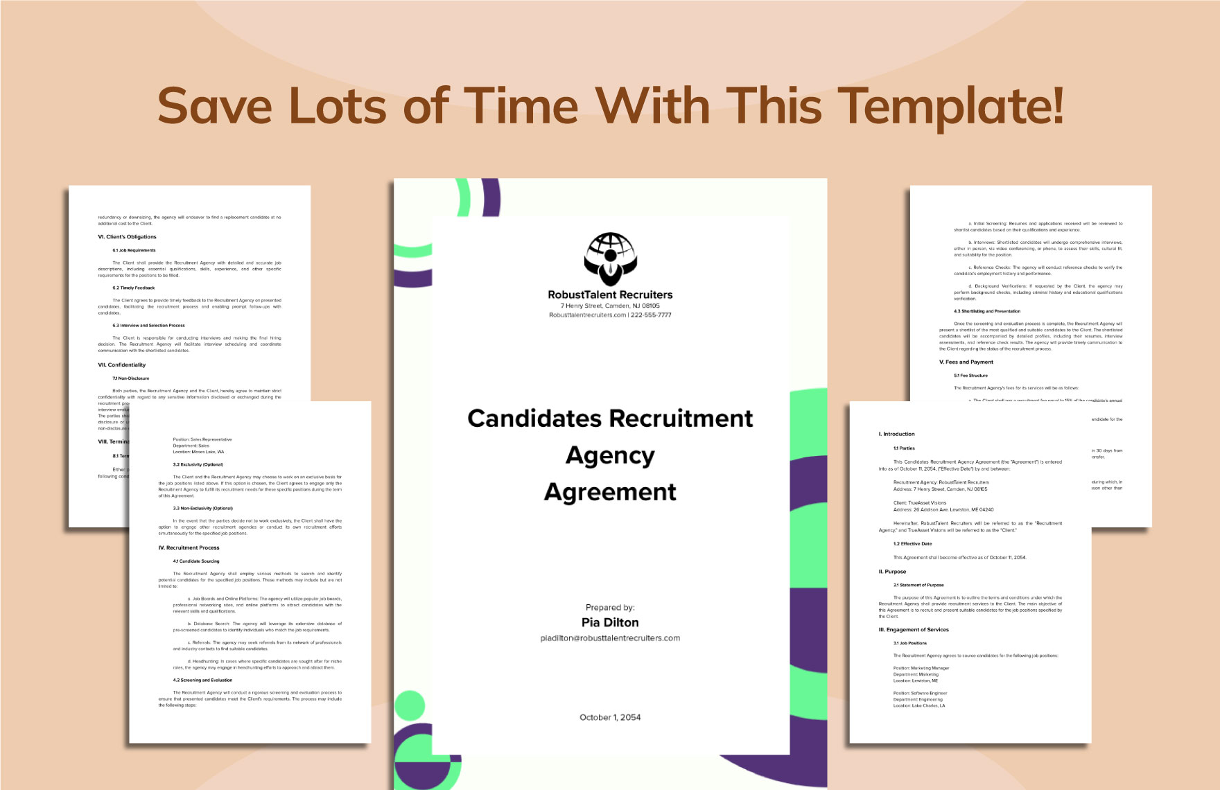 Candidates Recruitment Agency Agreement