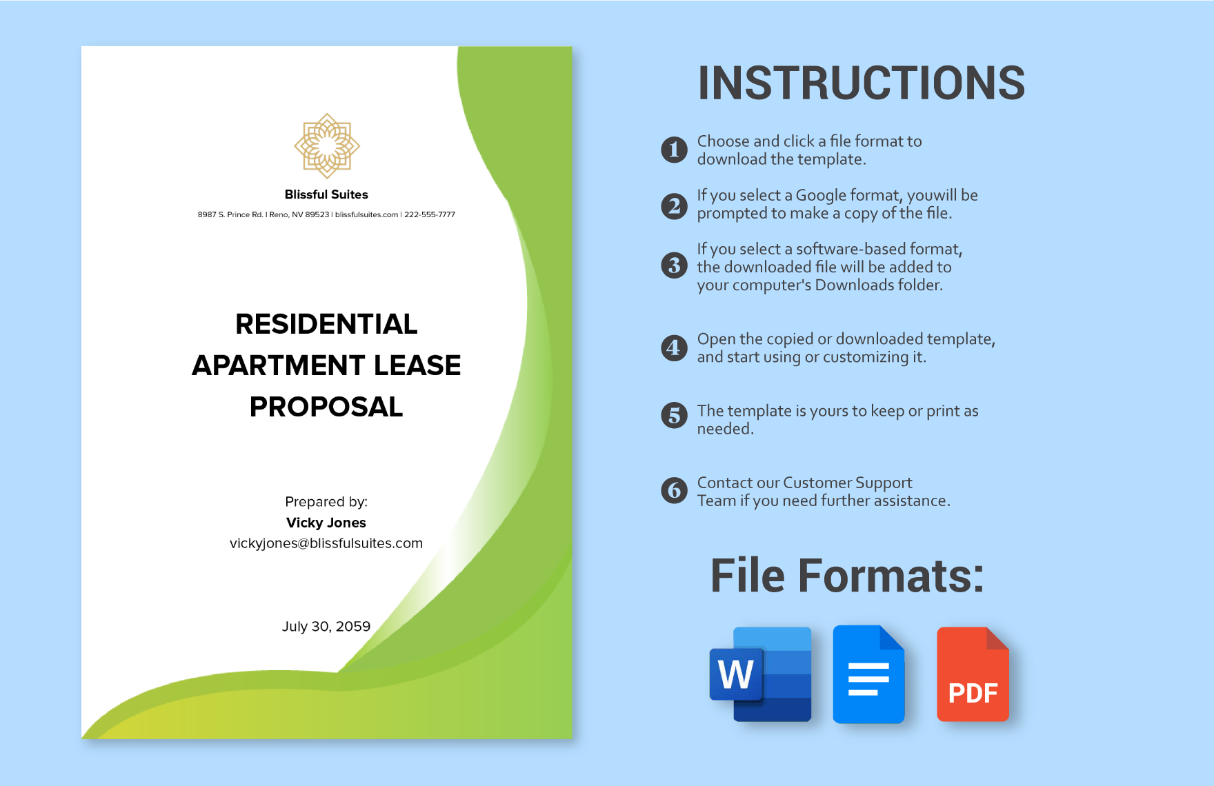 Sample Residential Apartment Lease Proposal Template