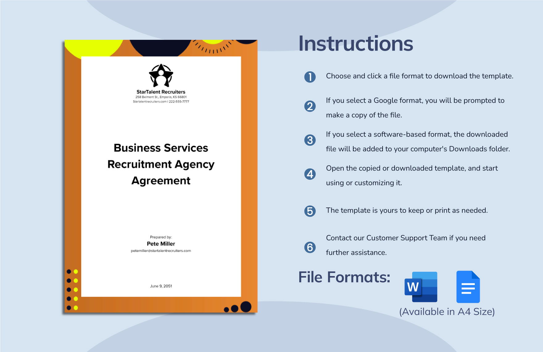 Business Services Recruitment Agency Agreement