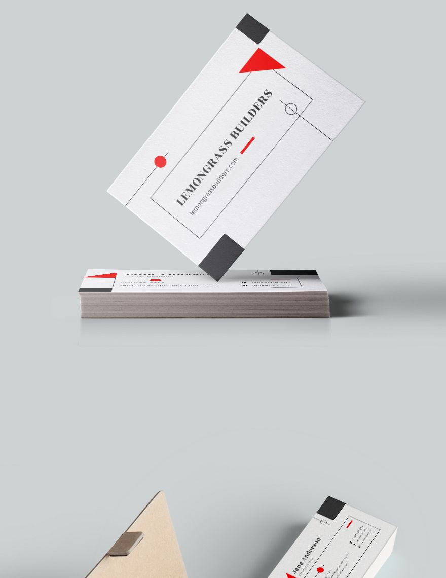 Interior Designer Business Card Editable