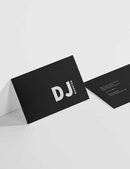dj business cards psd templates free download