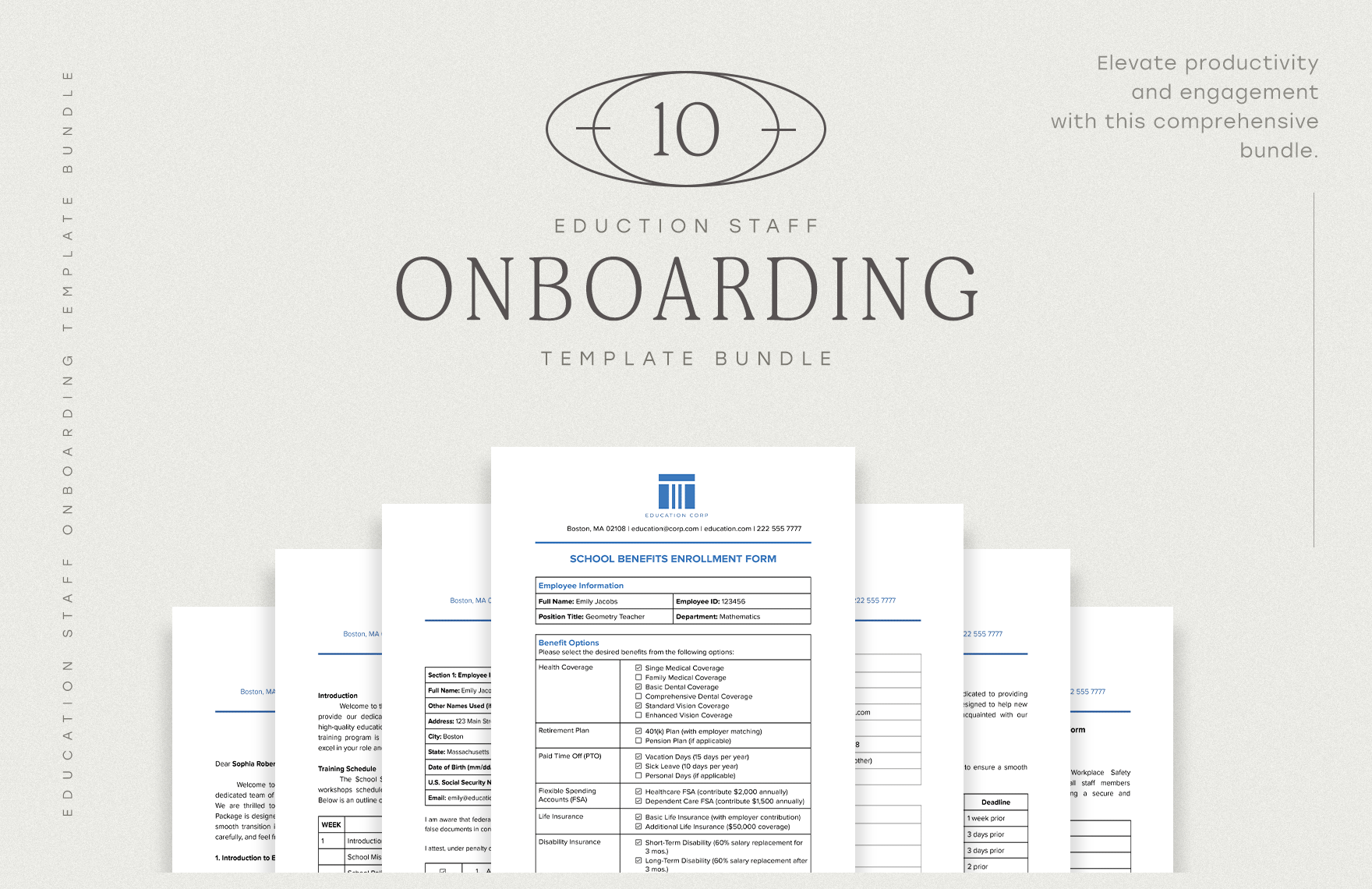 10 Education Staff Onboarding Template Bundle in Word, Google Docs, PDF