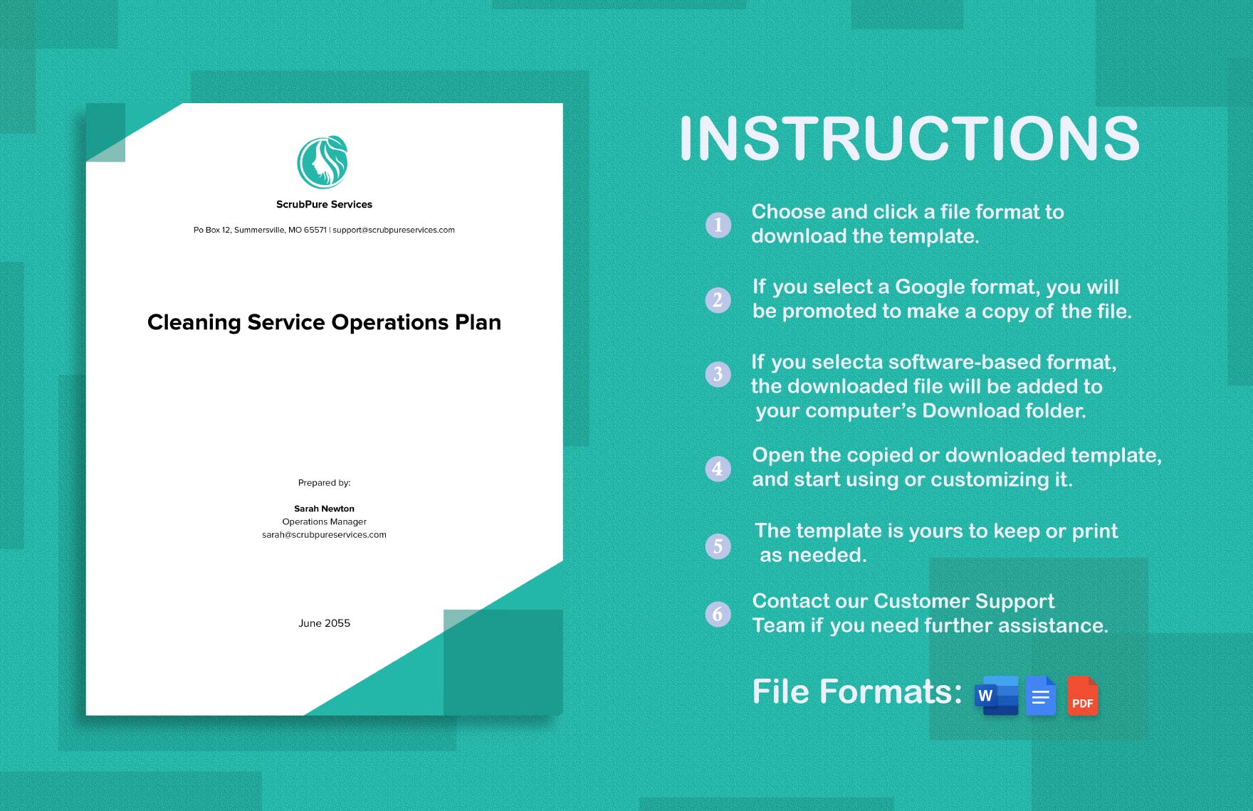  Sample Cleaning Service Operations Plan Template