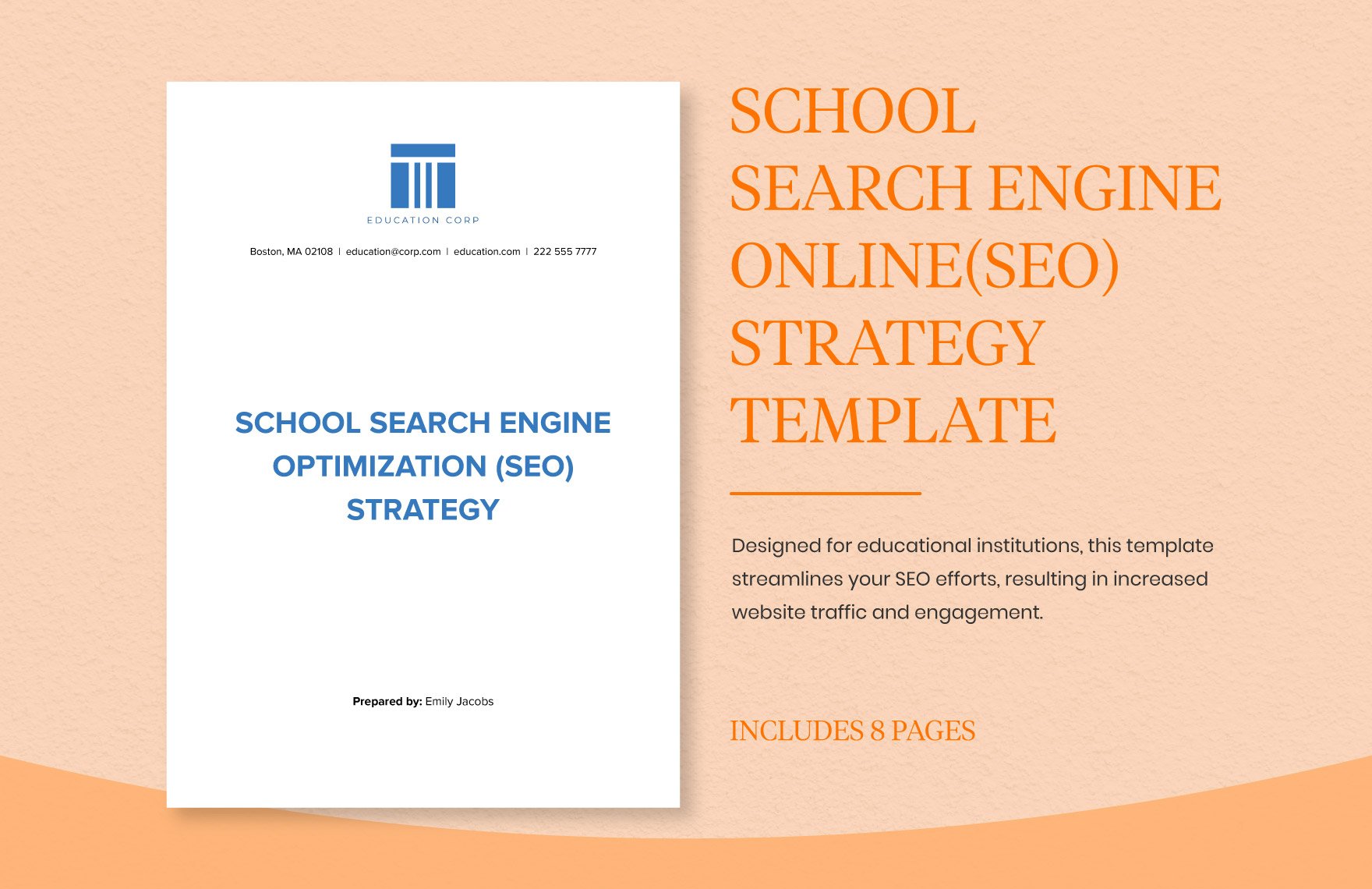 School Search Engine Optimization (SEO) Strategy Template