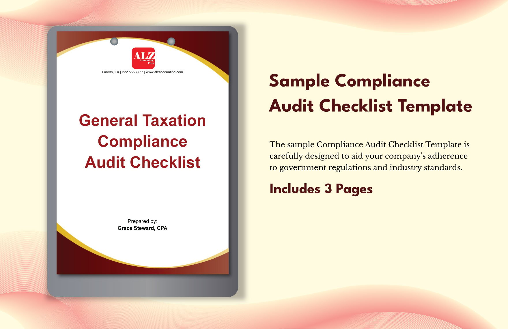 Sample Compliance Audit Checklist Template