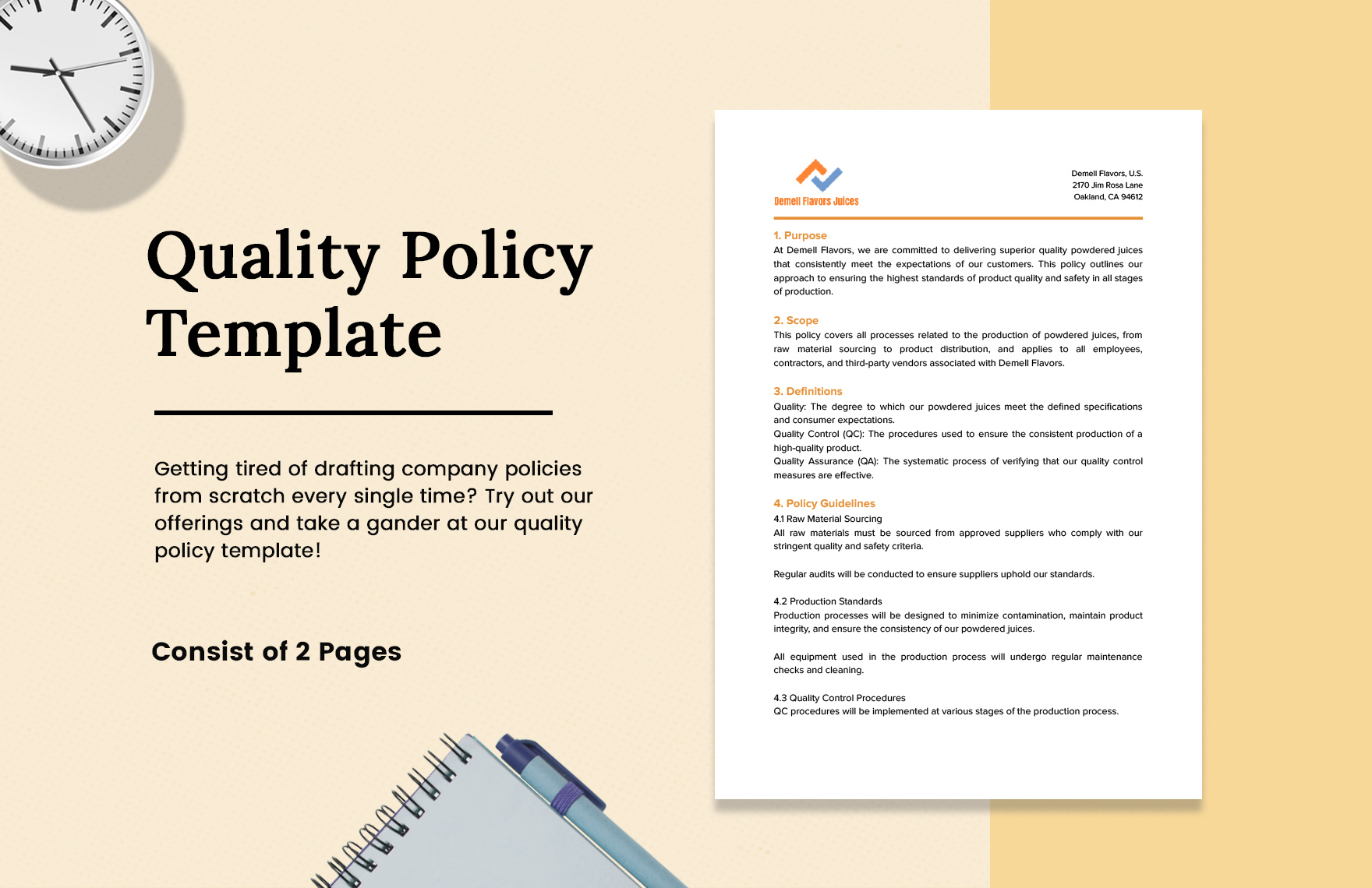 Quality Policy Examples