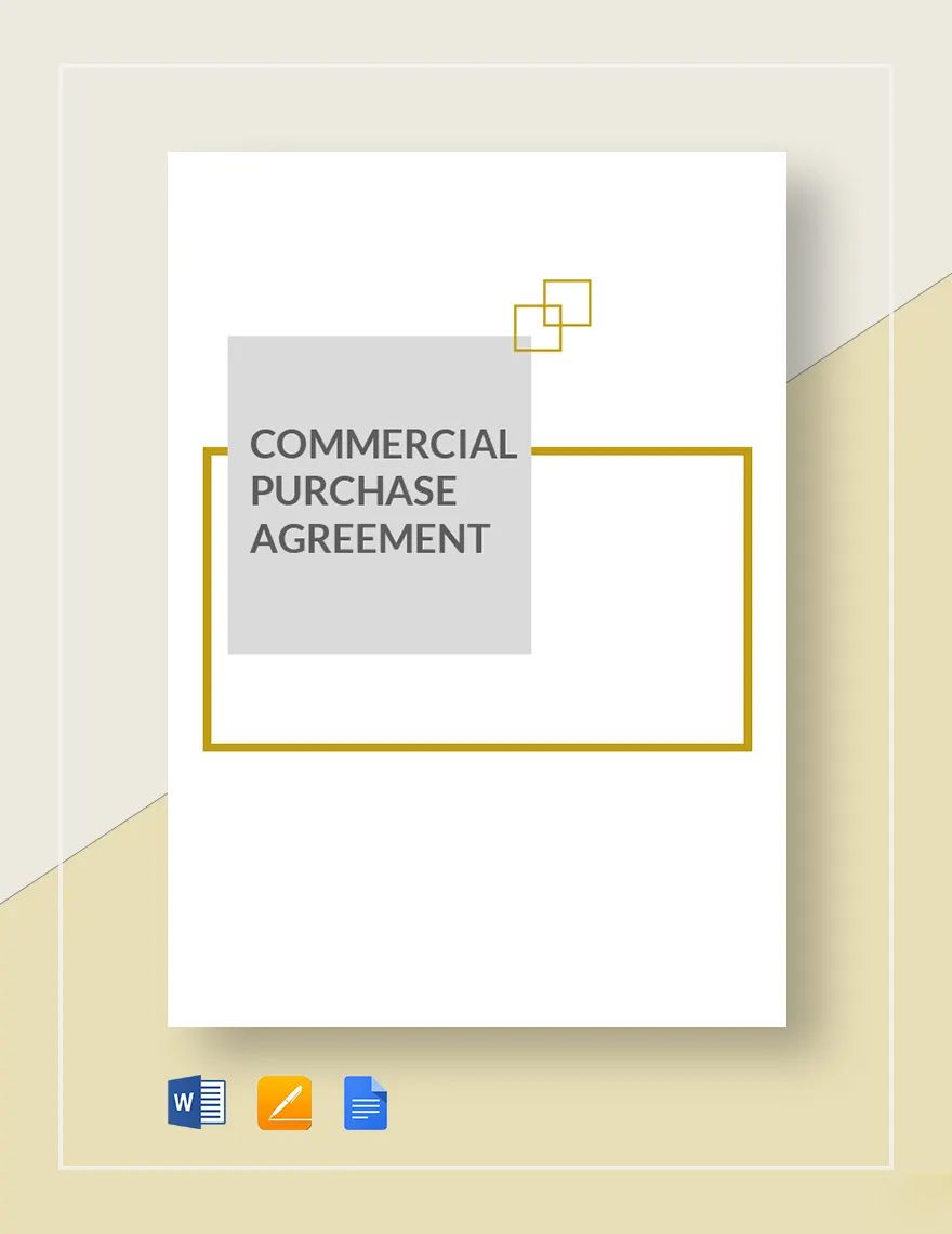Commercial Purchase Agreement