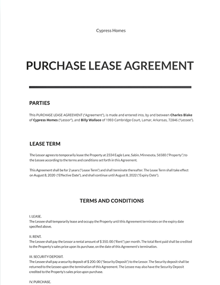 56+ Lease Agreement Word Templates - Free Downloads 