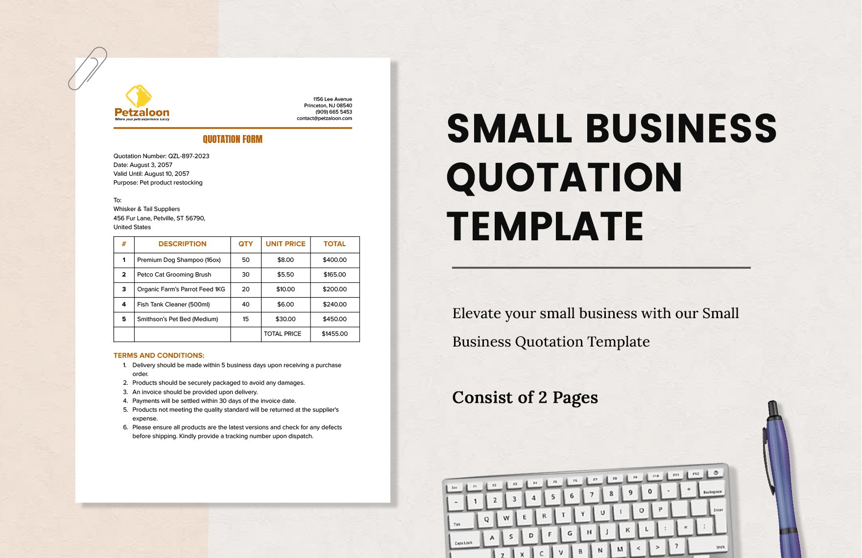  Small Business Quotation Template