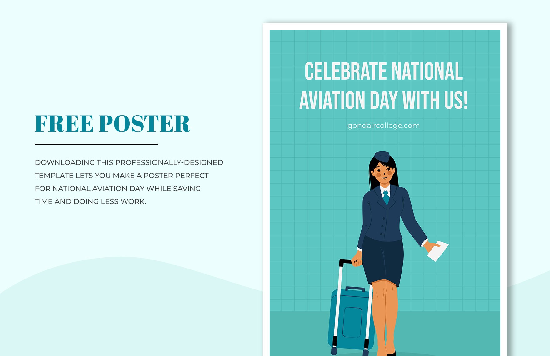 National Aviation Day Poster Template