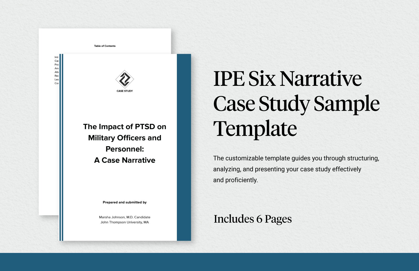 IPE Six Narrative Case Study Sample Template
