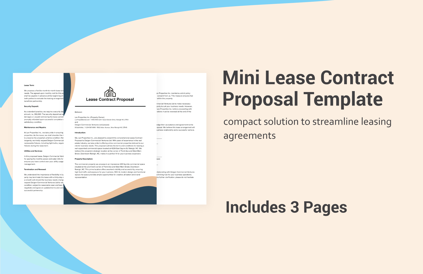 Mini Lease Contract Proposal Template