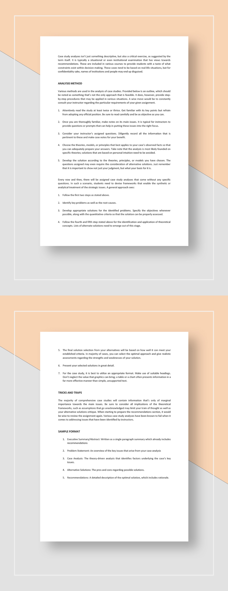 case study analysis template