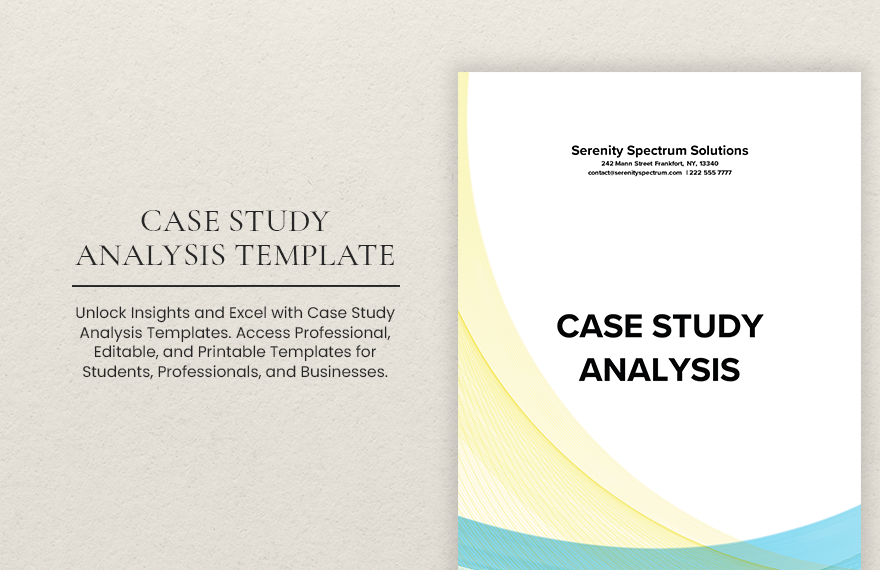 Case Study Analysis Template