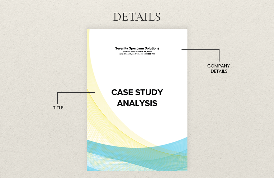 Case Study Analysis Template