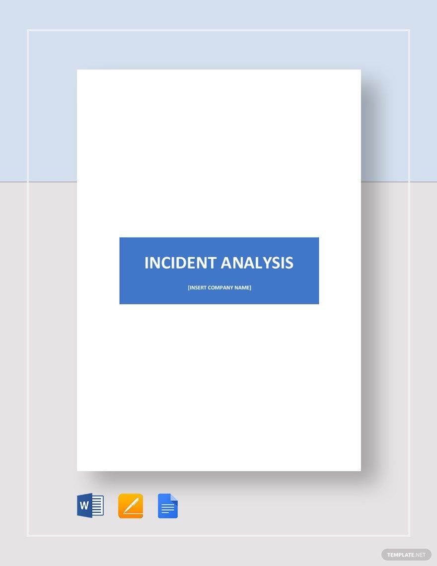 Incident Analysis Template