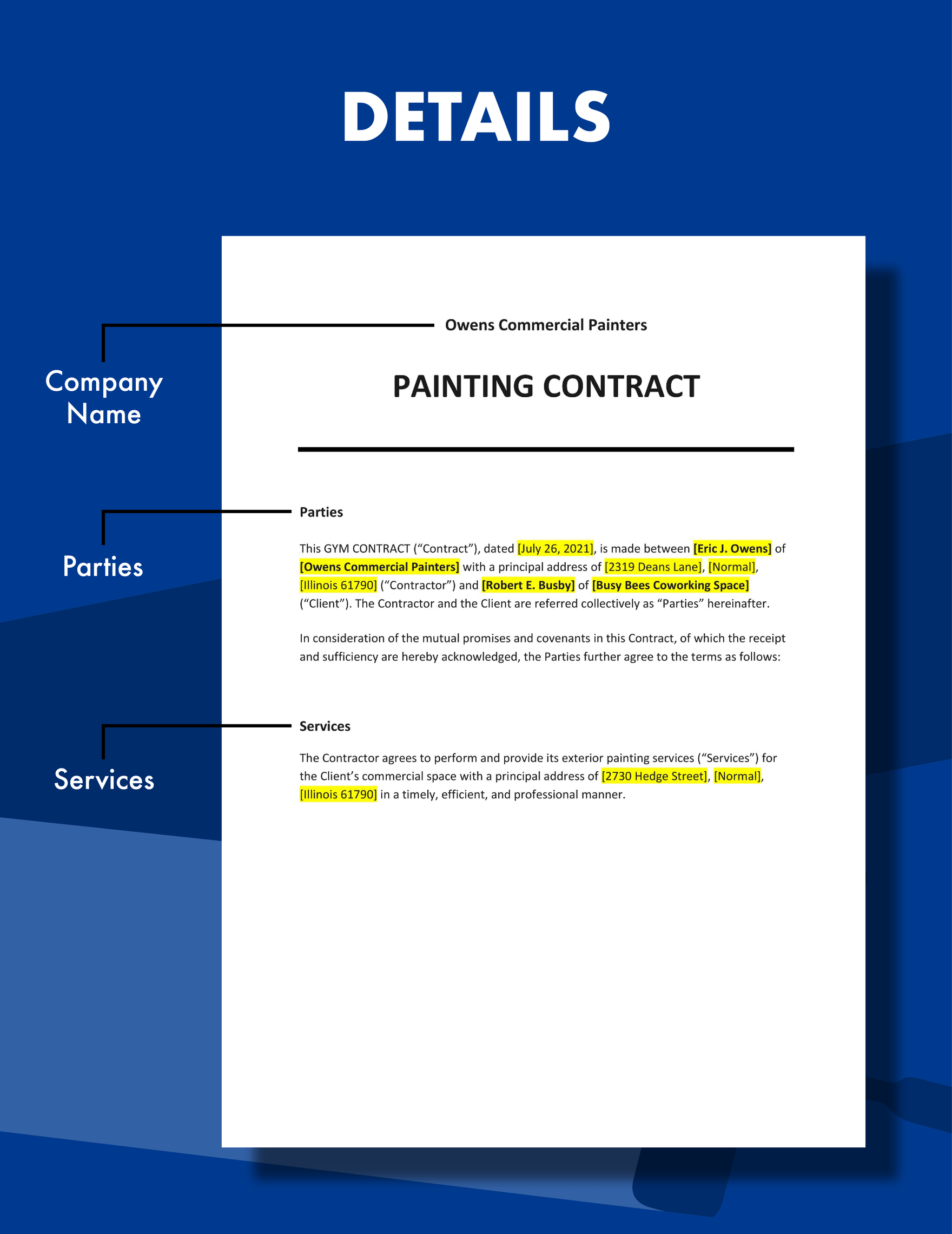 Painting Contract Template