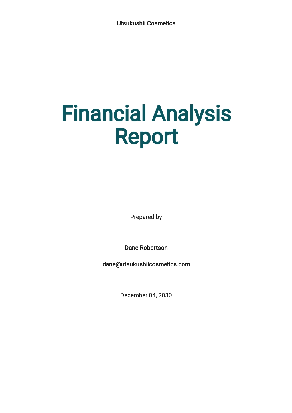 23 FREE Financial Report Templates Edit Download Template