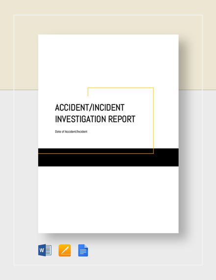 accident incident investigation report