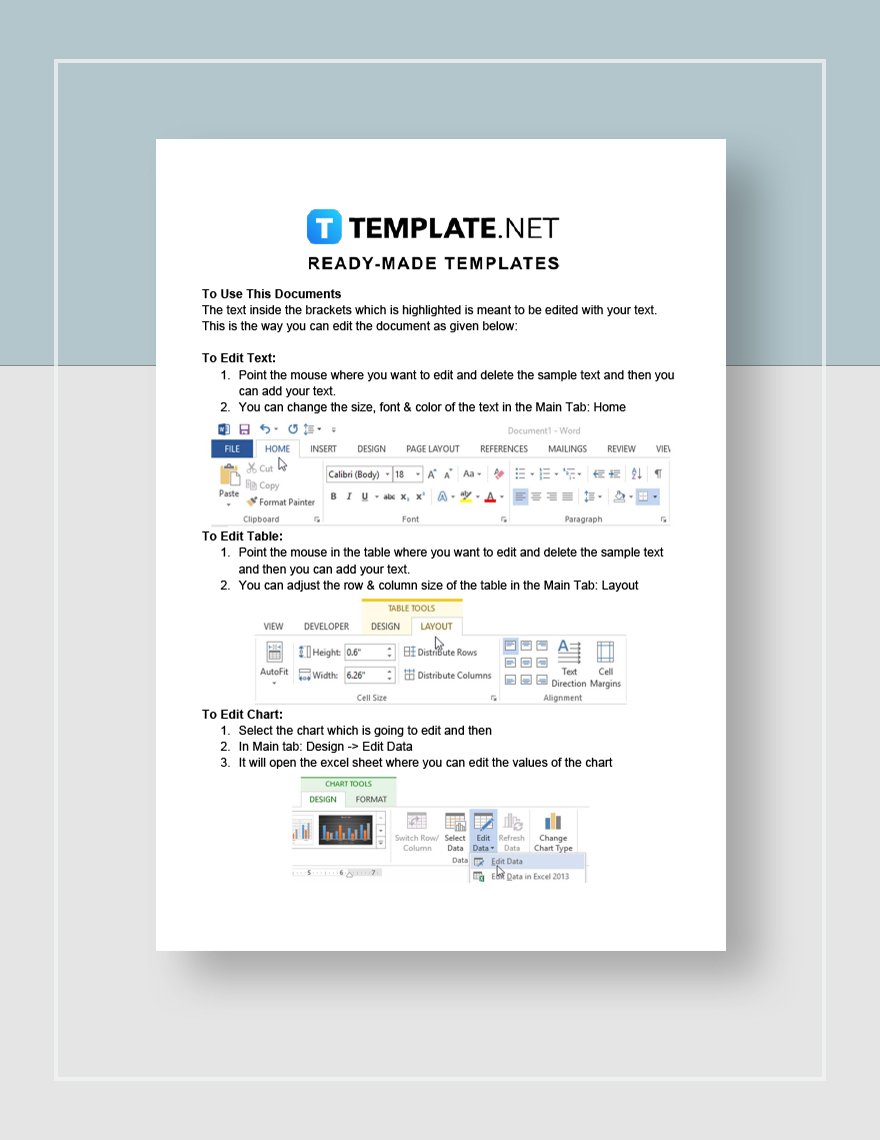 Annual Credit Report Form Template