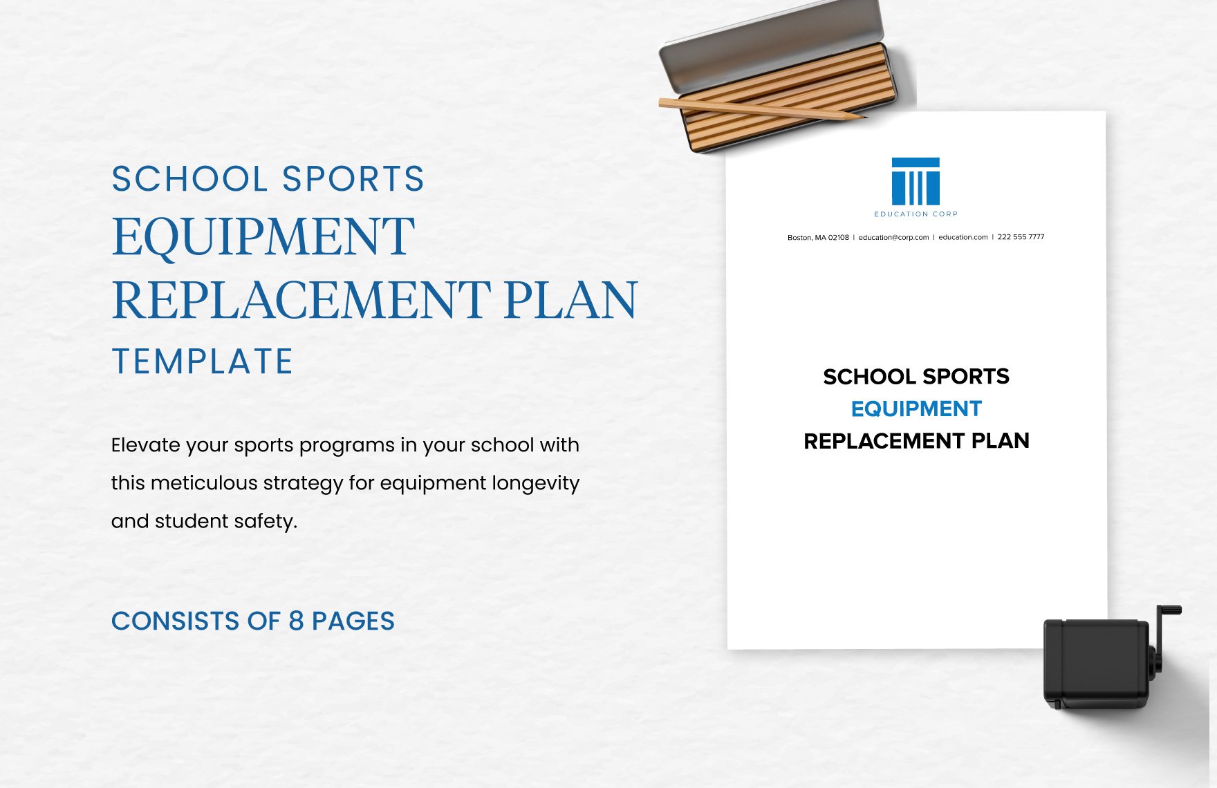 School Sports Equipment Replacement Plan Template