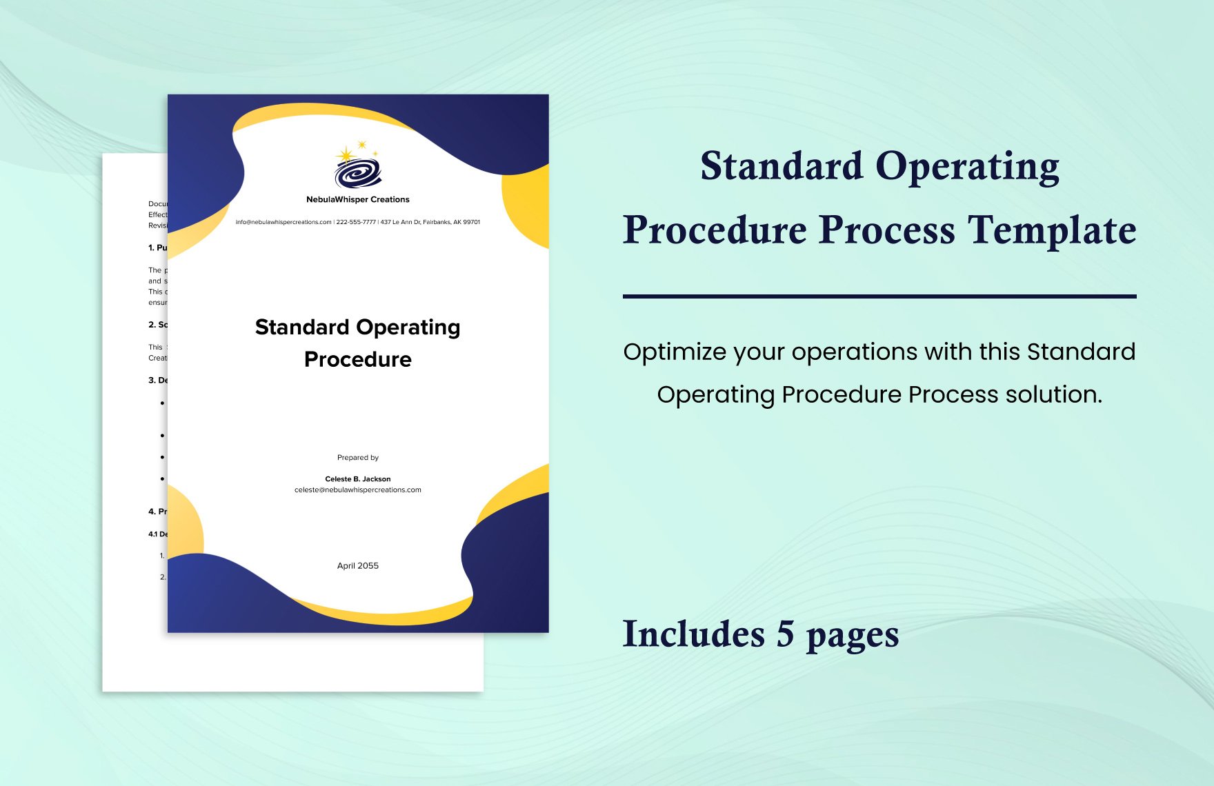 Standard Operating Procedure Process Template