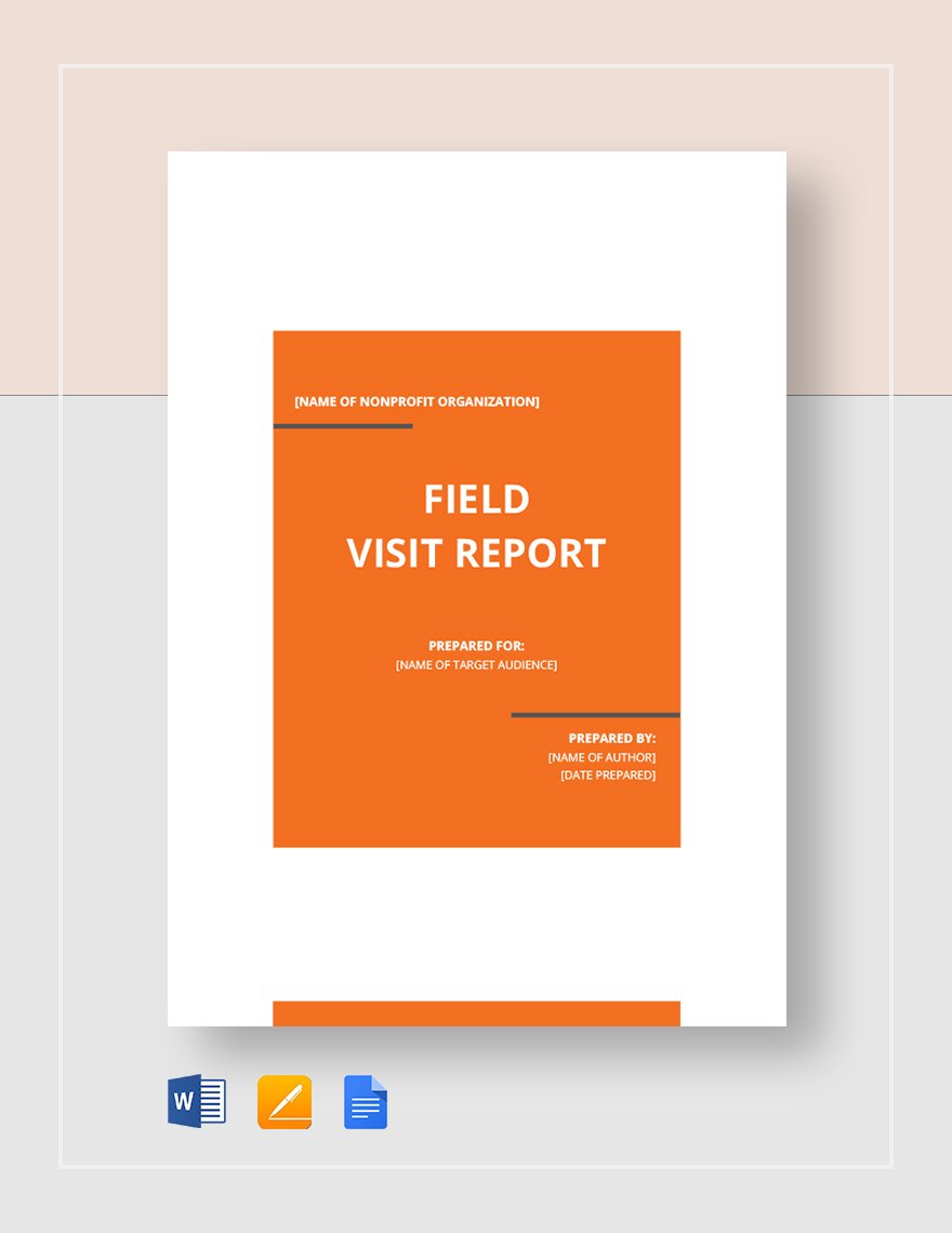 Field Visit Report Template