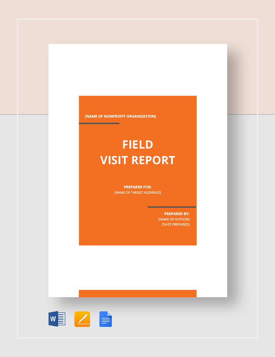 Field Visit Report Template In Google Docs Word Pages Download 