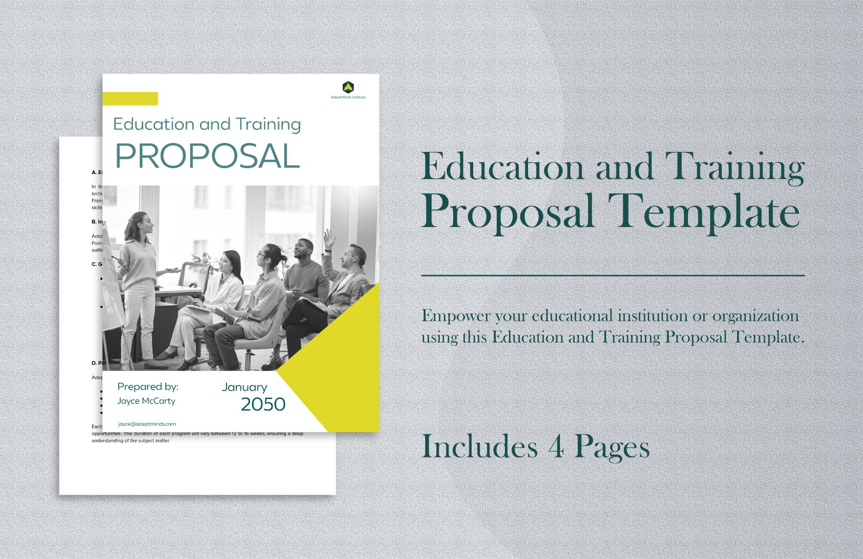  Education and Training Proposal Template