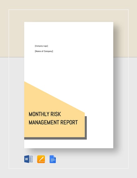 Monthly Risk Management Report