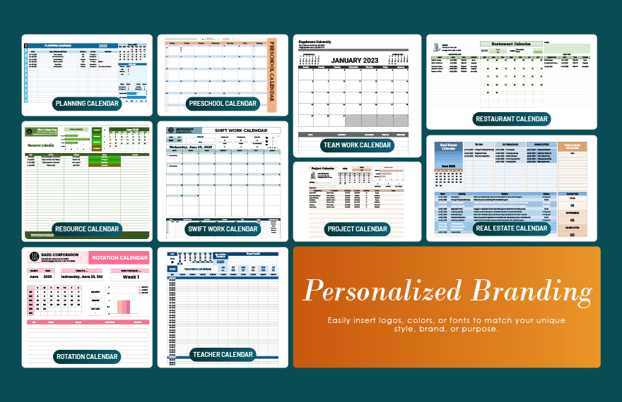50+ Ultimate Calendar Template Bundle
