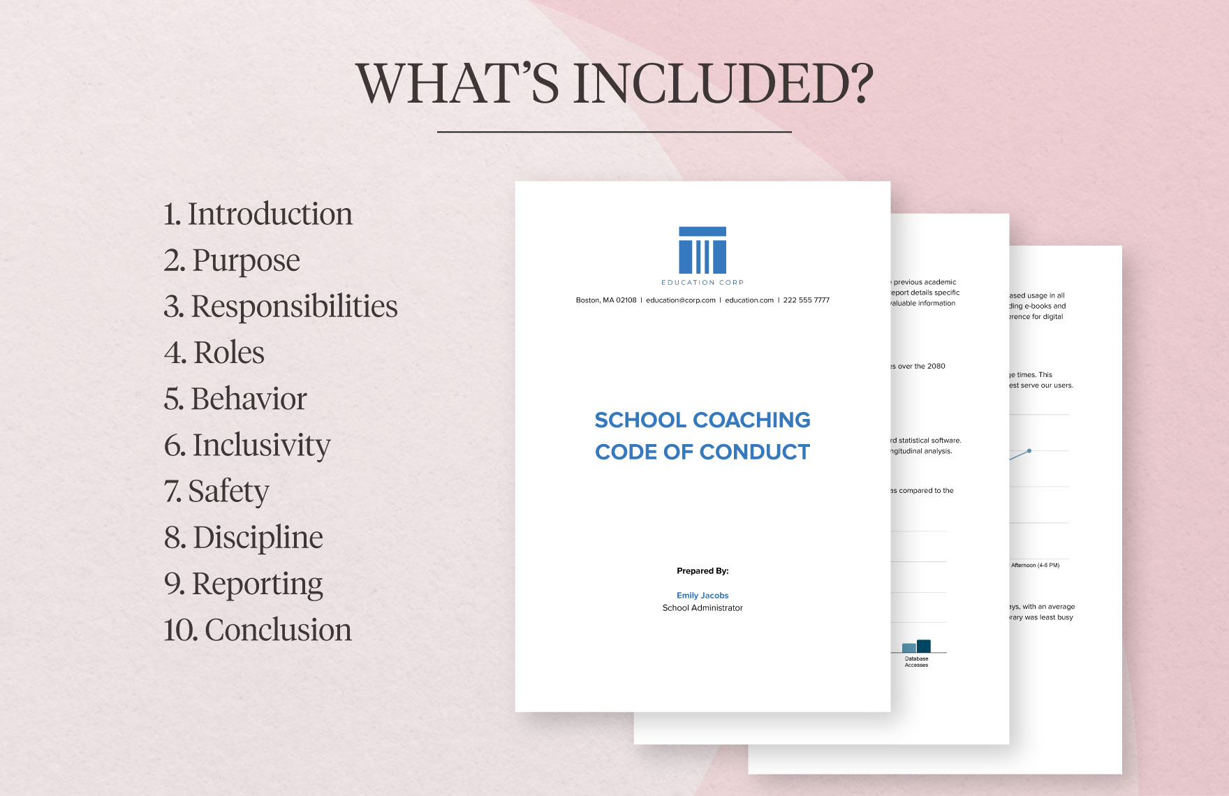 School Coaching Code of Conduct Template