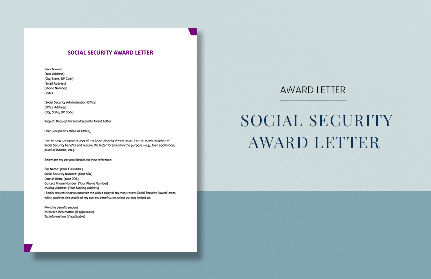 Award Letter Template in Word FREE Download