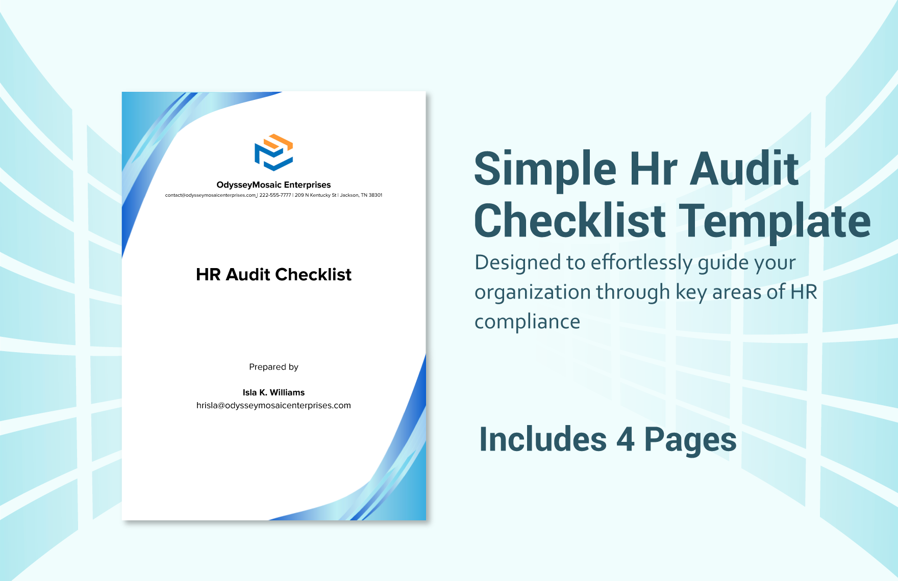 Simple Hr Audit Checklist Template