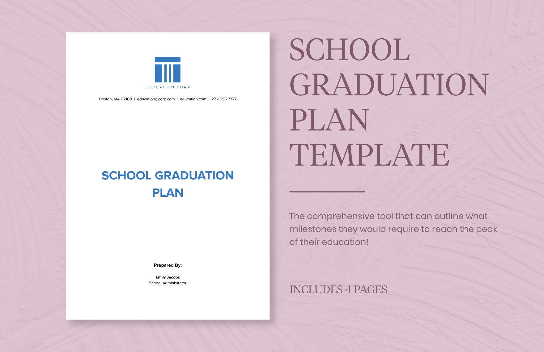 School Graduation Plan Template