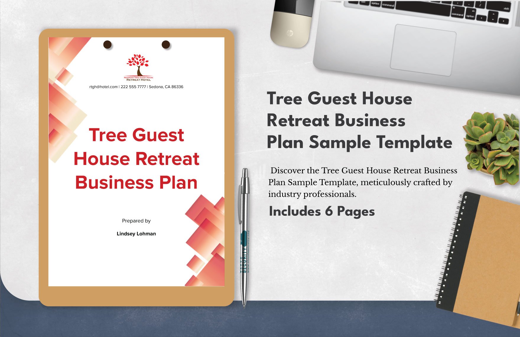 Tree Guest House Retreat Business Plan Sample Template
