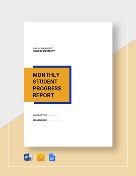 student progress report