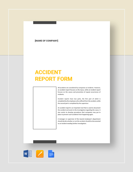 accident report form