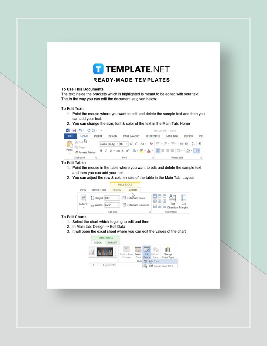 Annual Business Report Template