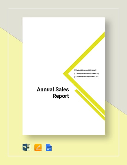 annual sales report