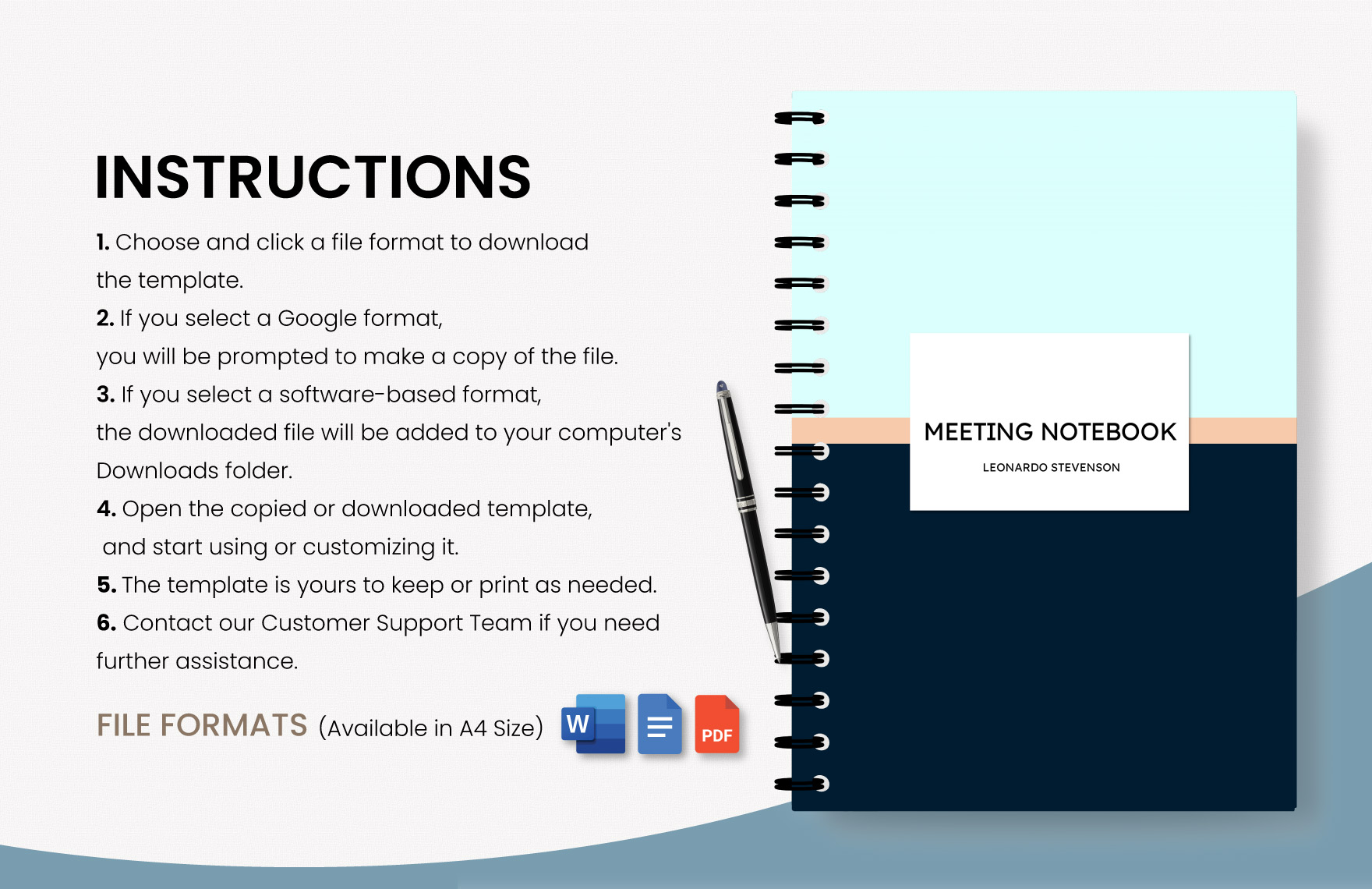 Meeting Notebook Template