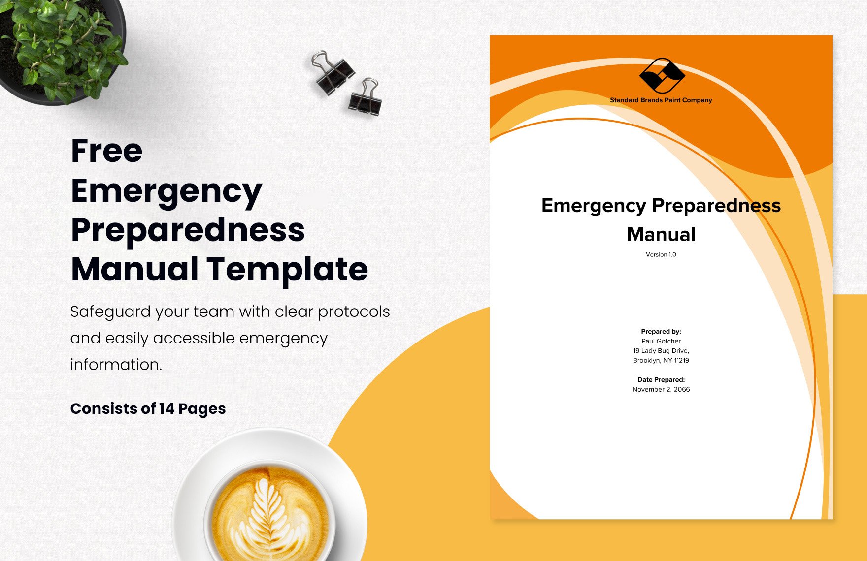 Free Emergency Preparedness Manual Template