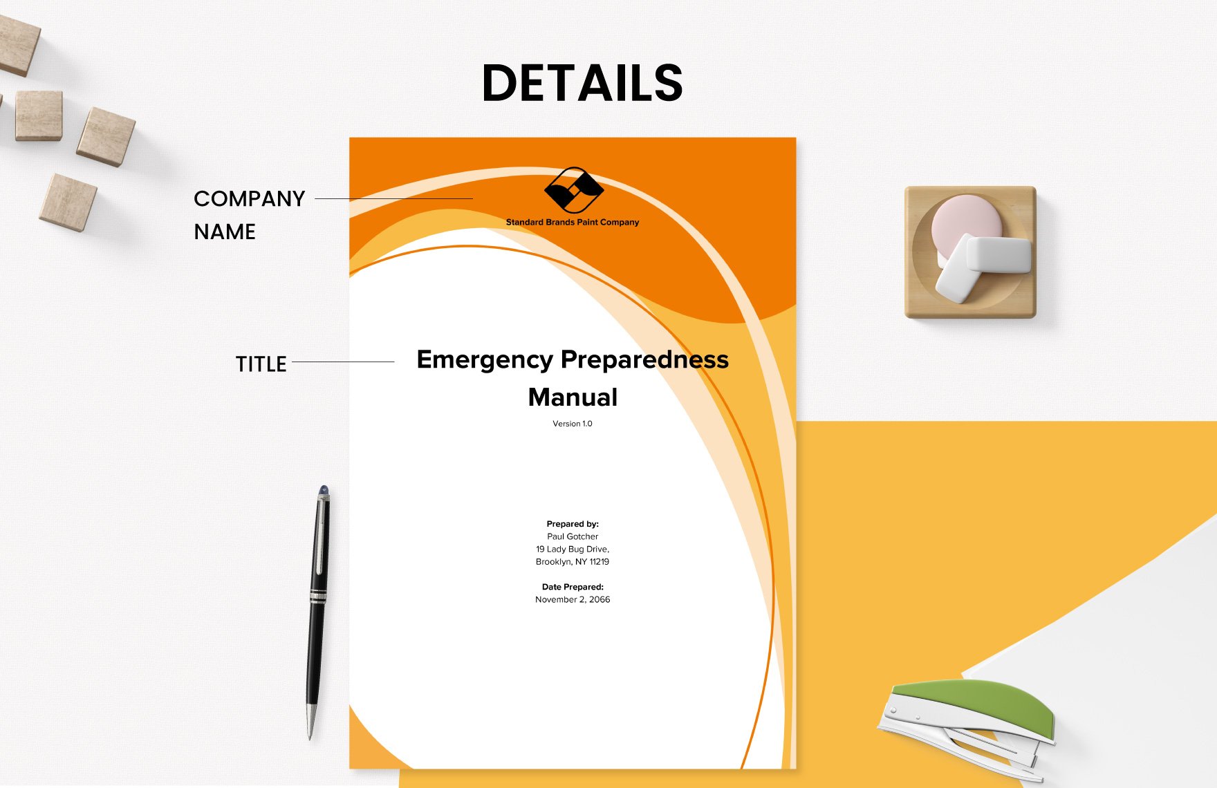 Emergency Preparedness Manual Template