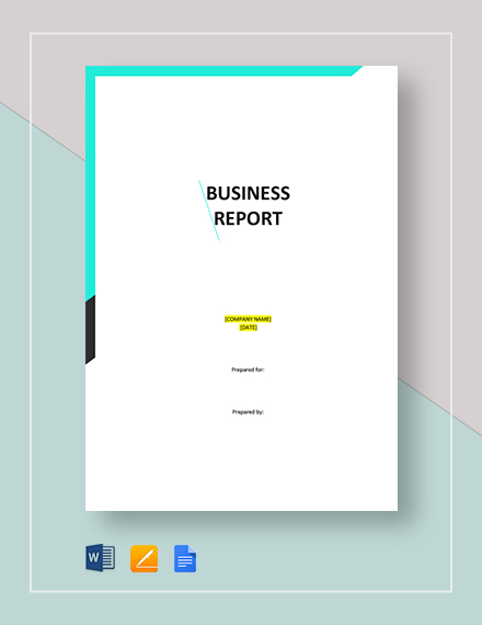 Business report template